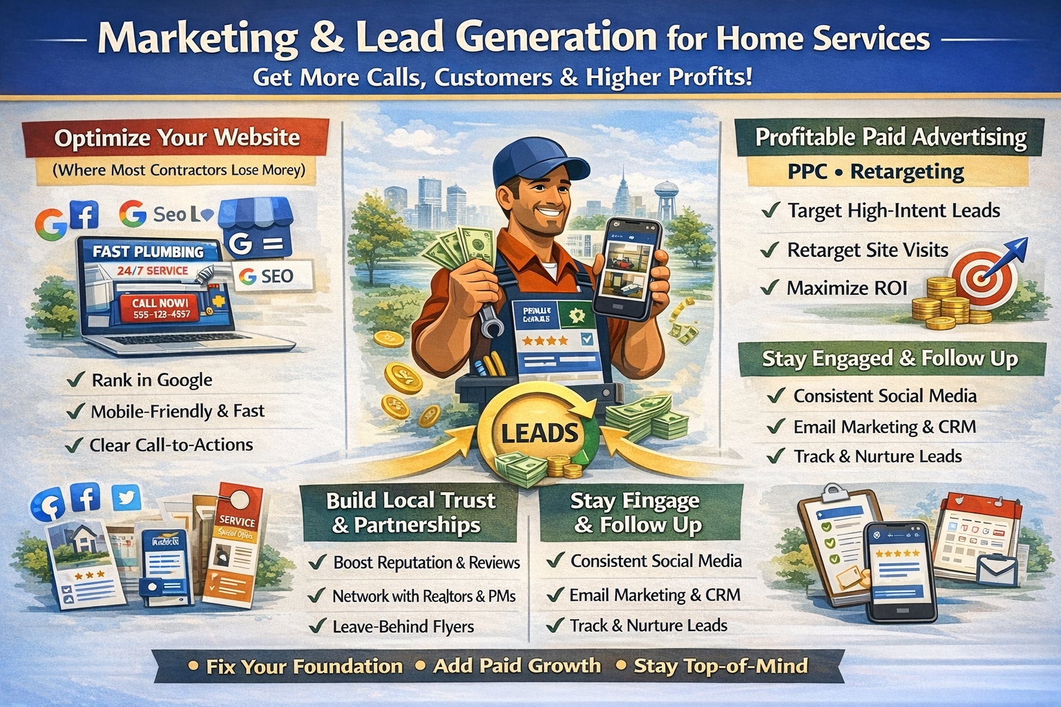 Marketing design for trenchless contractors