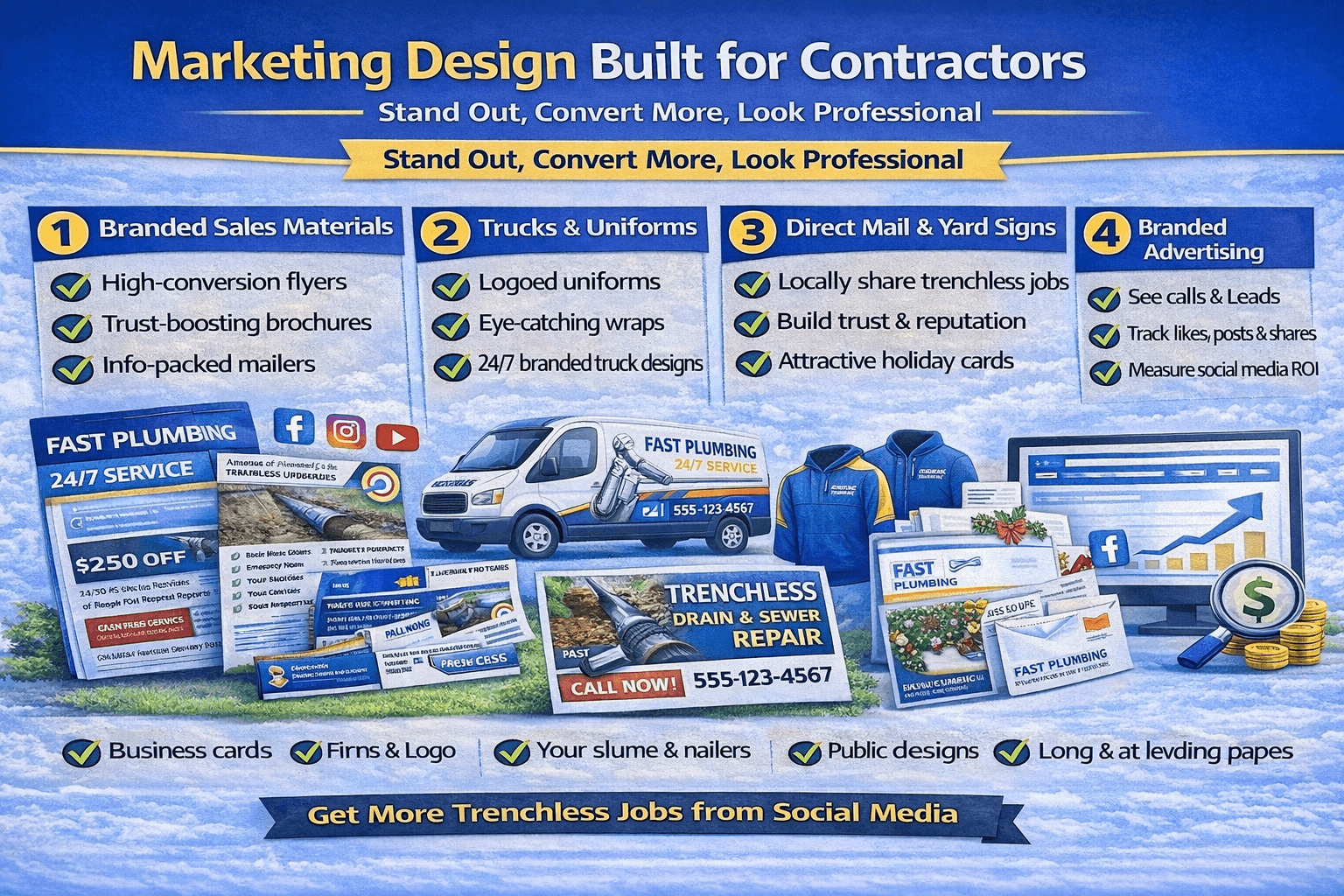 Marketing design services for trenchless contractors