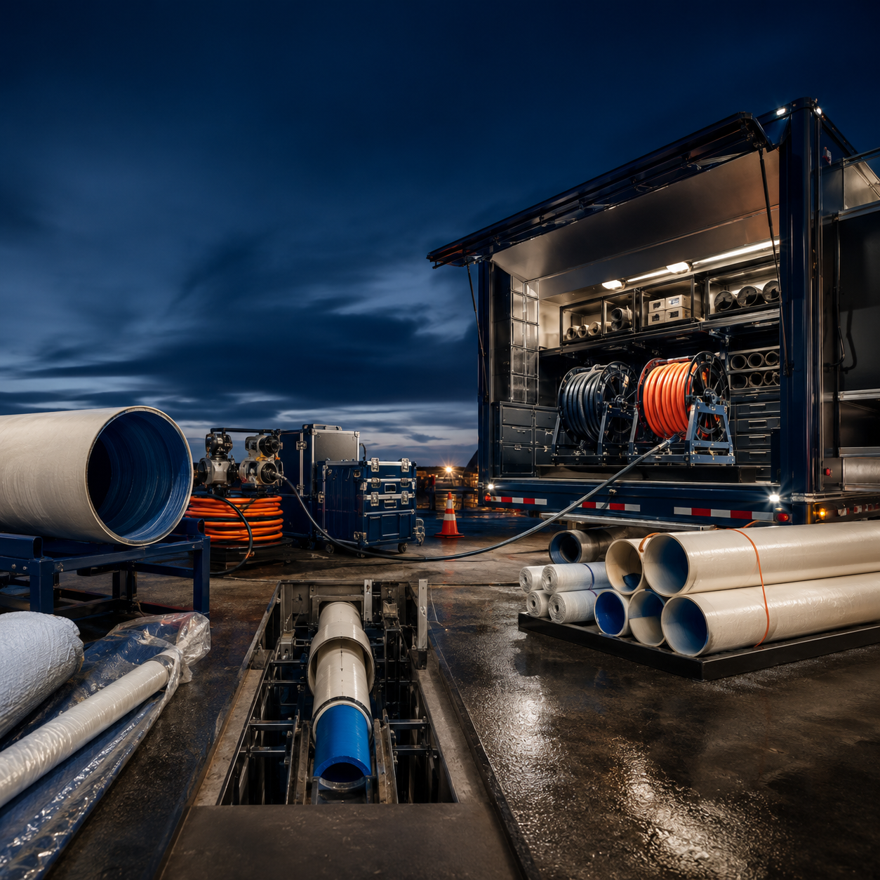 Pinnacle Trenchless graphic showing trenchless contractor profit and stronger business systems